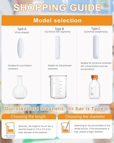 Miniatura 8 de Mini agitador magnético de 3000 rpm, mezclador magnético de 101.4 fl oz para líquido de baja viscosidad, sin calentamiento, velocidad ajustable y 4