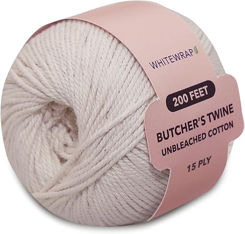 Cuerda de cordel  Cordel de cocina de carniceros  Perfecto para carne y preparación de alimentos  Artesanía de cocina para panaderos  Algodón