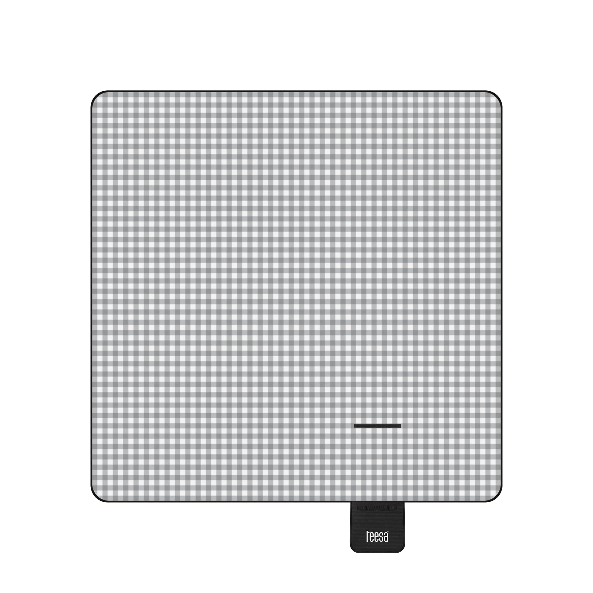 Teesa Koc Mata Piknikowa z Izolacją 200x200 cm szara krata TSA8903-1