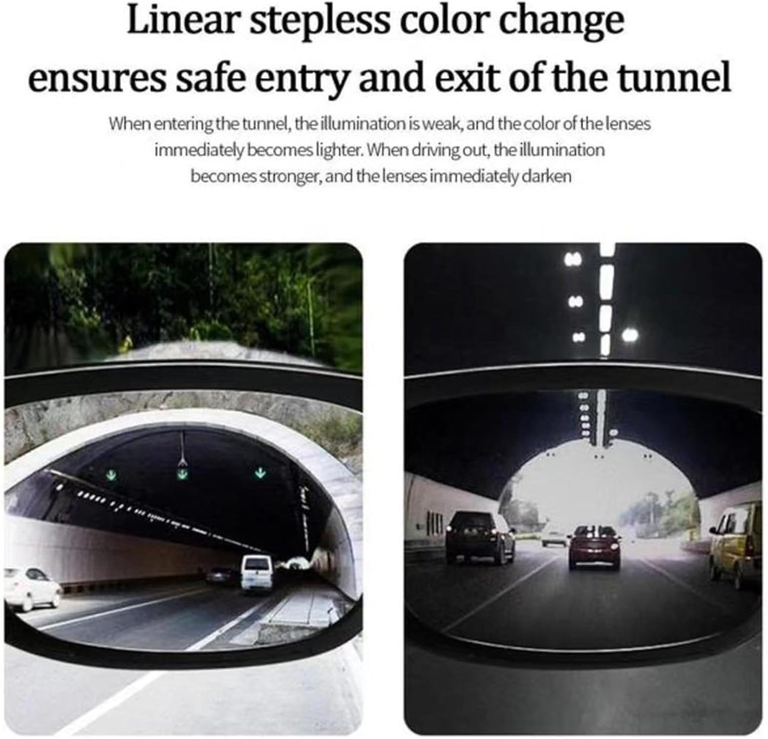 Paleshy 0.1s Auto-Tinting Sunglasses for Men & Women, Polarized Photochromic Glasses with Dual UV400, All-Weather Lightweight Glasses for Driving, Cycling, Fishing, Golf, Night - Image 9