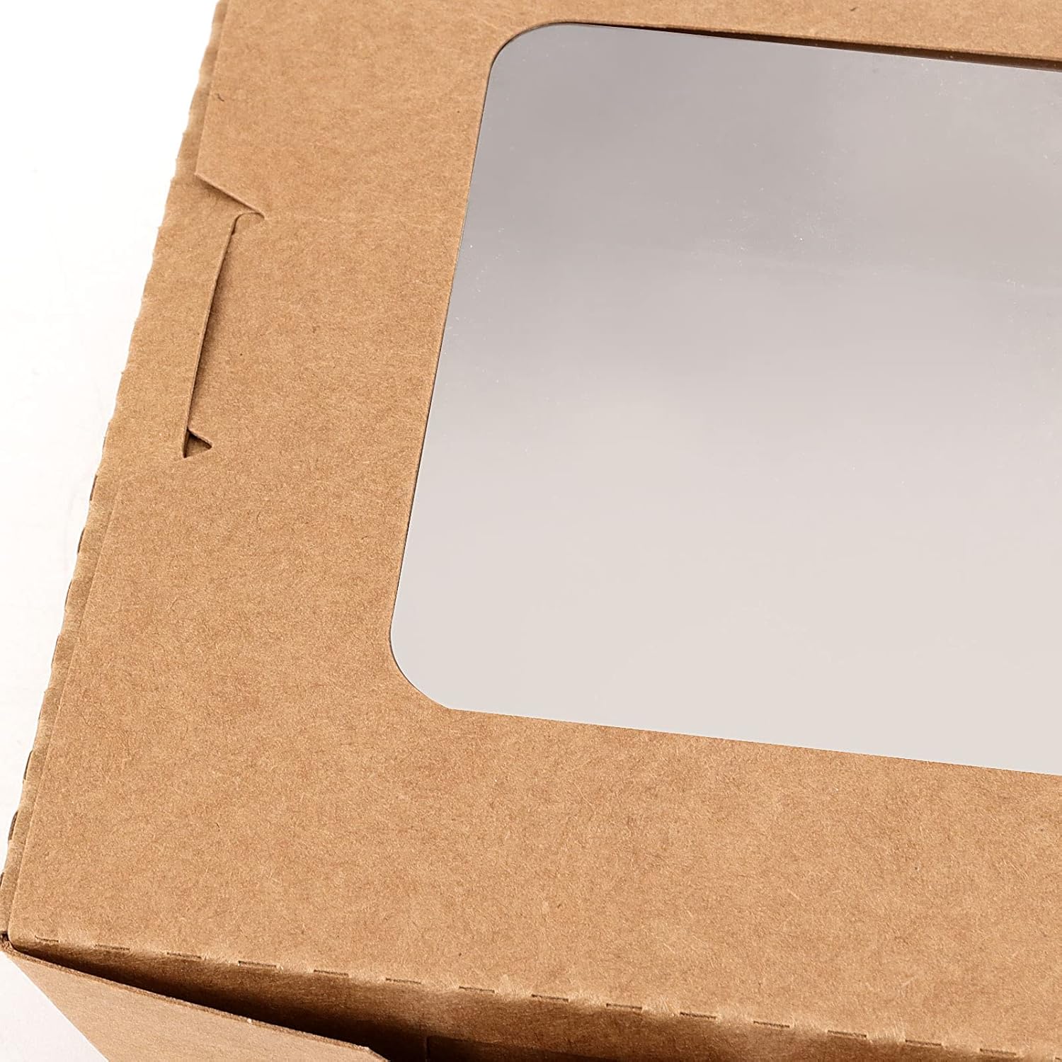 SEUNMUK 60 PCS 40 OZ Kraft Brown Food Boxes, Disposable Kraft Paper to Go Box Containers, Take Out Food Containers, Recyclable Lunch Box with Windows for Restaurants, Catering and Parties