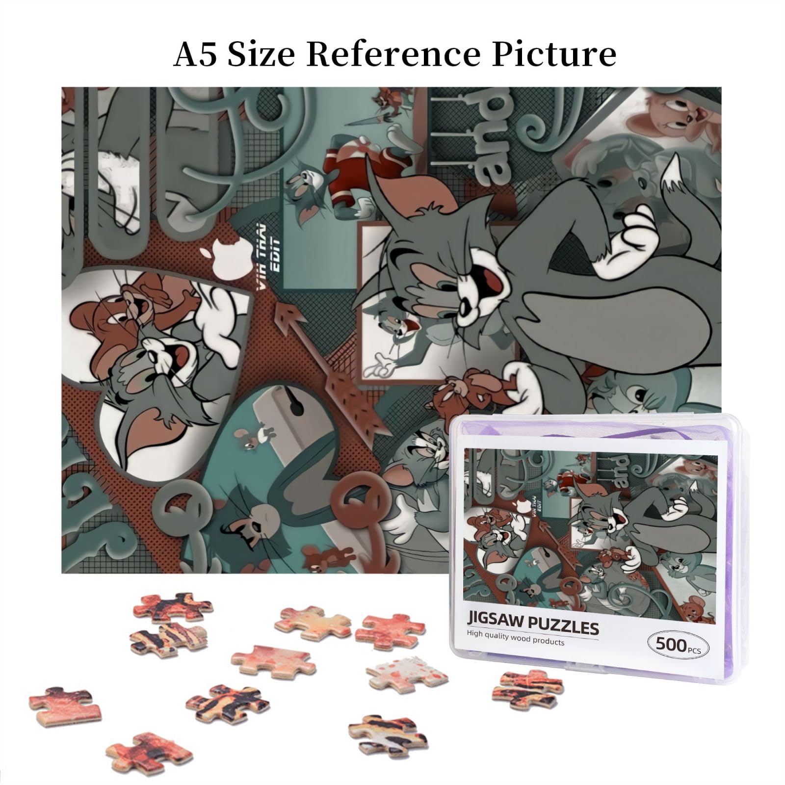 Amazon.co.jp: パズル トムとジェリー アニメ 500ピース ジグソー 大人