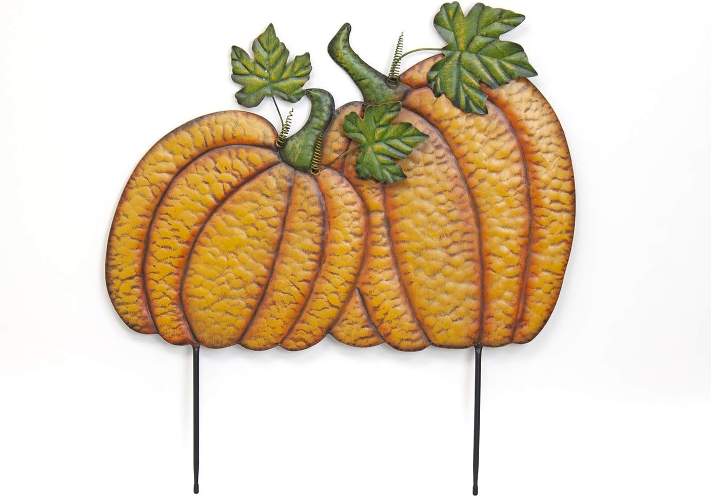 Land & Sea Metal Double Pumpkin Yard Art