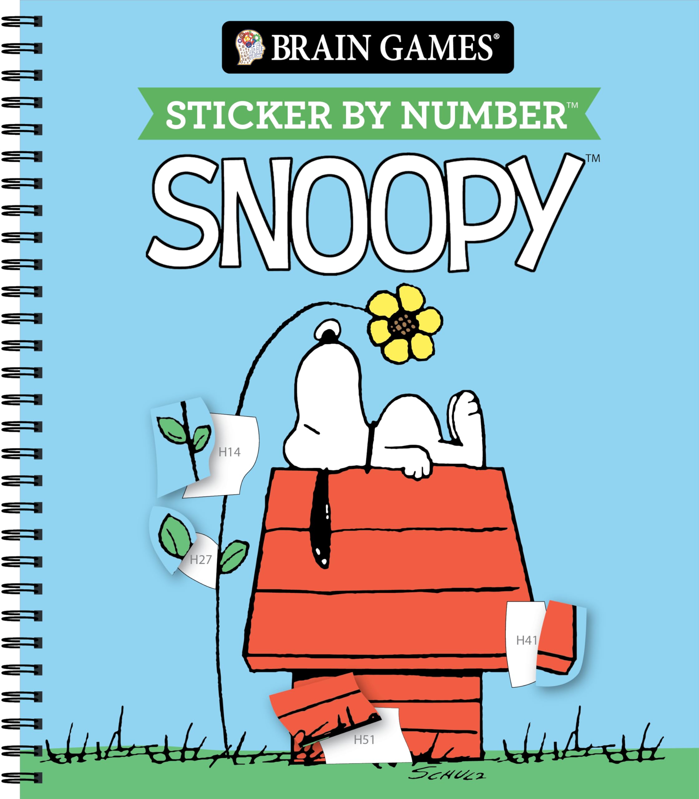 Brain Games - Sticker by Number: Snoopy (Officially Licensed Peanuts Product)