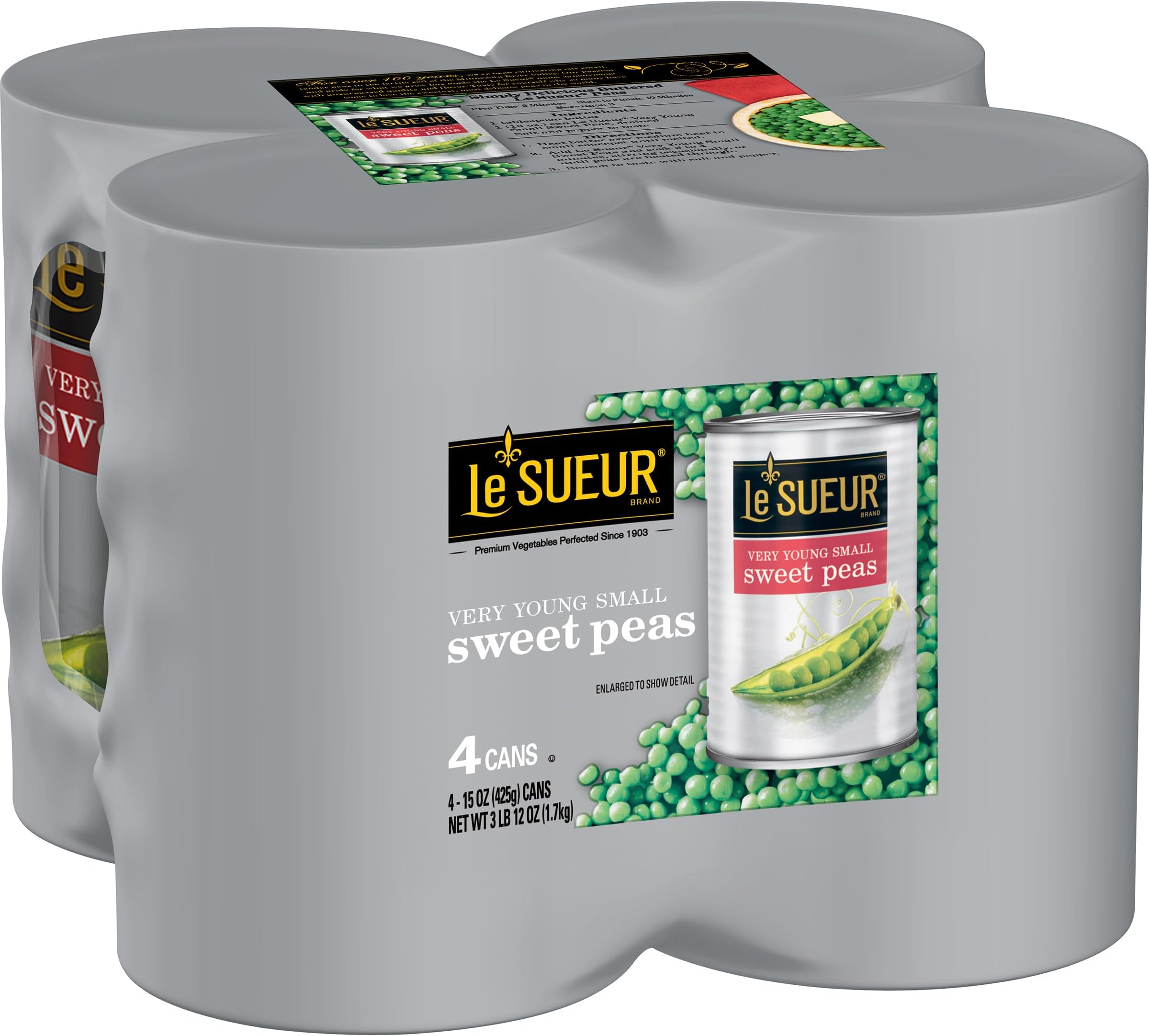 Very Young Small Sweet Peas, 15 Ounce, 4 Pack