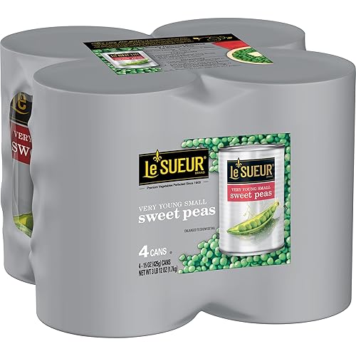 Le Sueur Very Young - Guisantes dulces pequeños, 15 onzas, 4 unidades (paquete de 4)