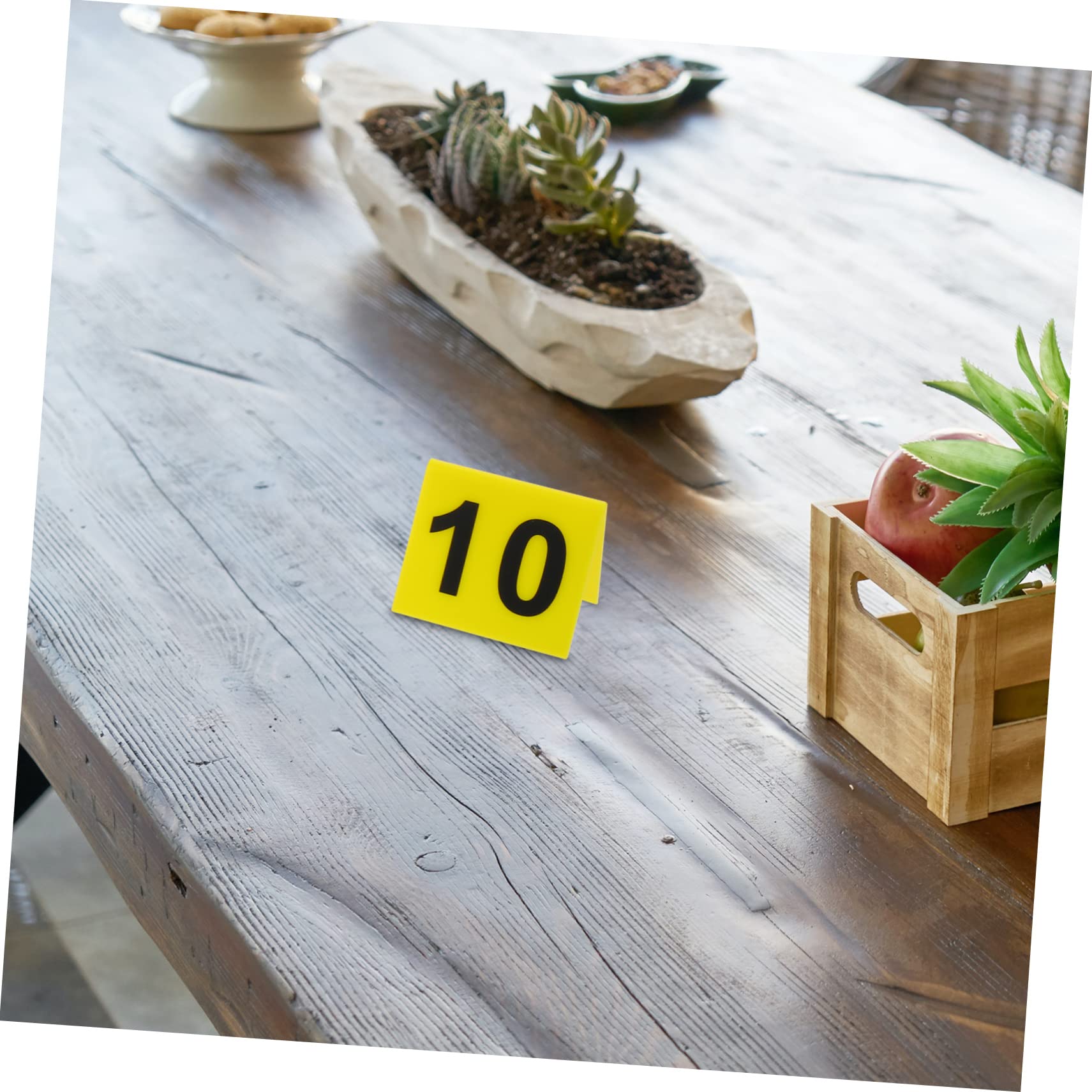 10Pièces Marqueurs Numériques Acrylique Réutilisables pour Restaurants Numéros de Table pour Événements Jeux et Fournitures de Fête Marqueurs de Table Pratiques