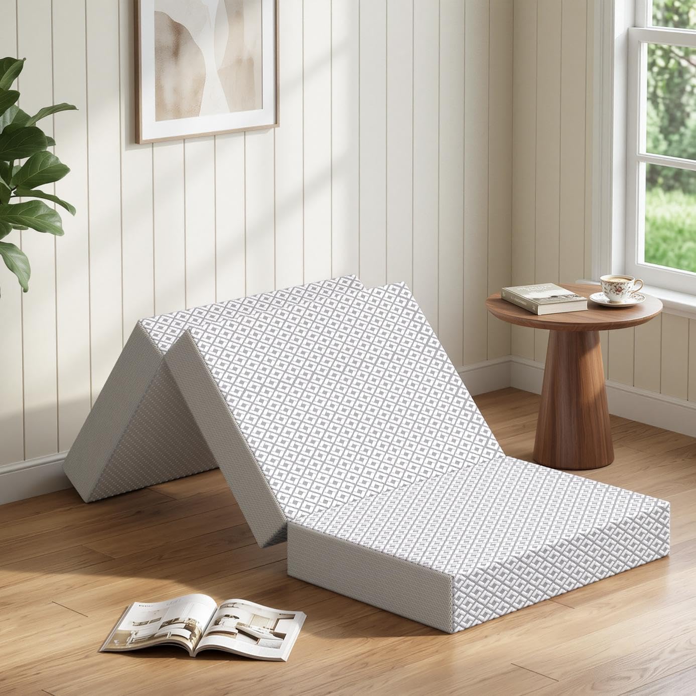 Warmiehomy Single Folding Mattress Memory Foam Foldable Mattress Pad