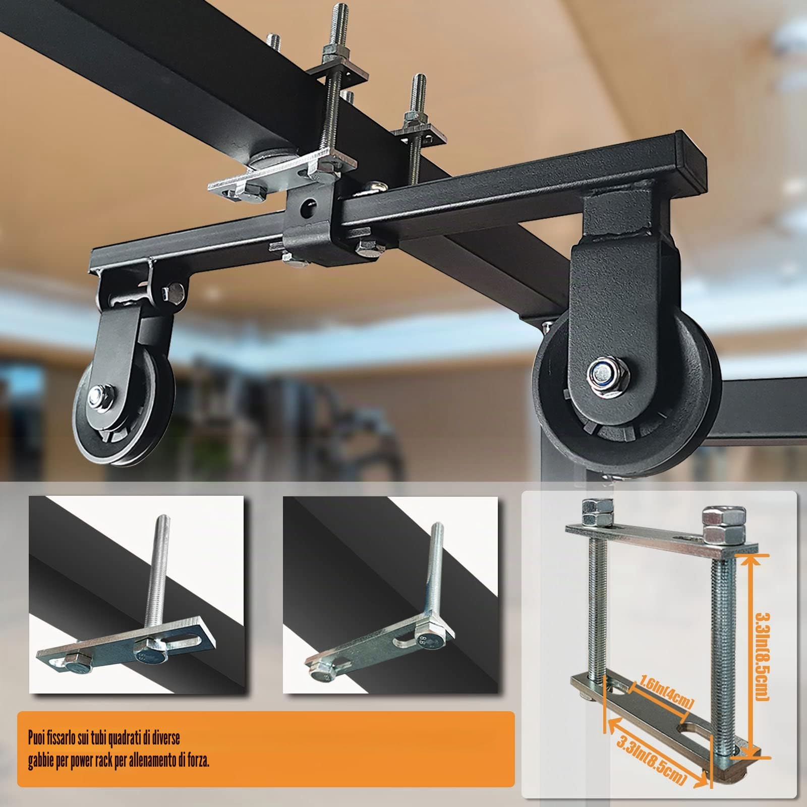 Dispositivo di trazione per Power Rack, macchina pull-down LAT, sistema a doppia puleggia per cavi e pesi per palestra domestica, allenamento di forza, Power Racks