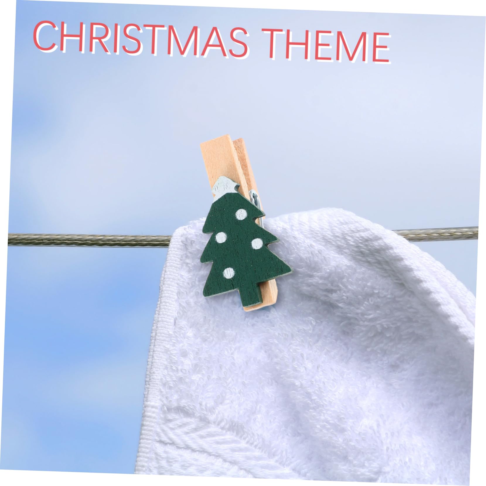 ABOOFAN 500 STK Cartoon-Fotoclips weihnachtliche dekorative Clips kleine Fotoklammern weihnachtsbasteln Weihnachts basteln weihnachtliche Holzpflöcke Weihnachtswäscheklammern Eisen