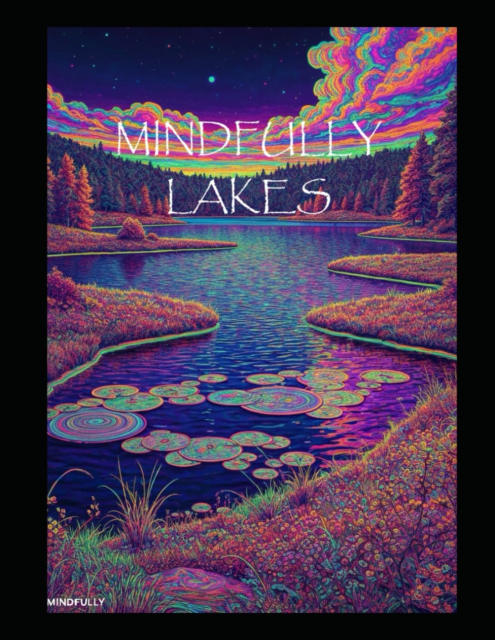 Mindfully - Lakes: An Intricate Adult Coloring Book for Relaxation, Stress Relief & Creative Calm (Mindful adult colouring books)