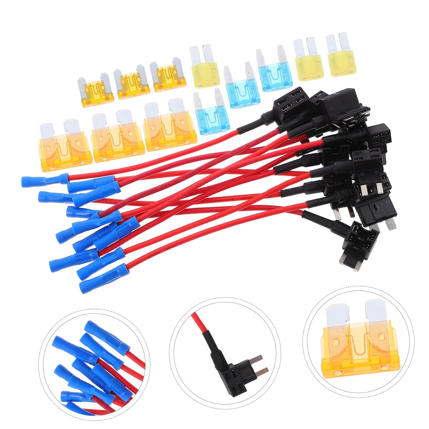 Alipis 1 Set Fuse Holder Kit Heavy Duty Automotive Replacement Fuse Tap Standard Car