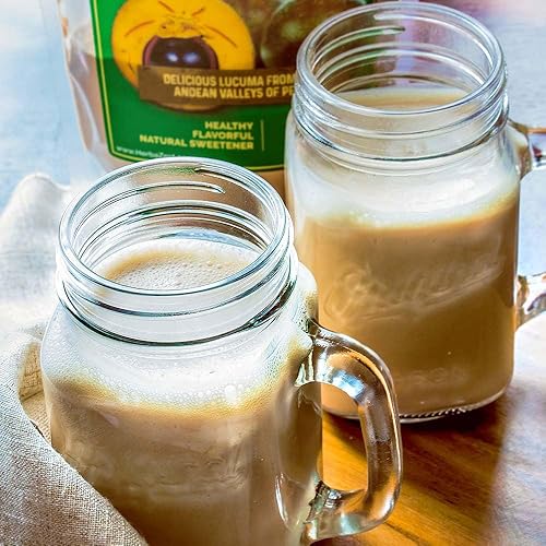 Miniatura 4 de HerbaZest Polvo orgánico de lúcuma – 16 oz (454 g) – Vegano y certificado USDA – Delicioso y lleno de fibra – Sabrosa adición a batidos, postres,
