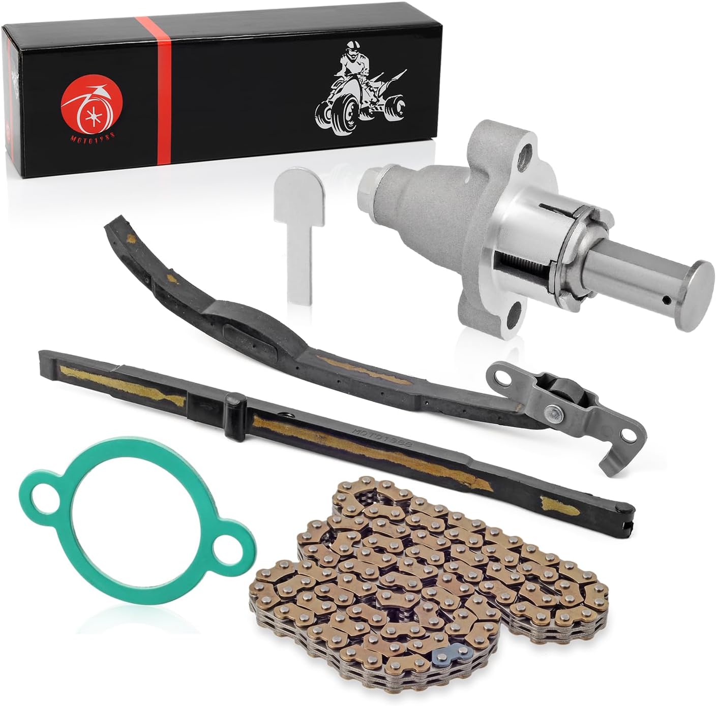 Cam Timing Chain & Guides Tensioner For Yamaha YZ250F 2001-2009 WR250F 2001-2013 5NL-12251-10-00 5NL-12252-00-00