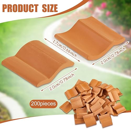 Miniatura 2 de Charniol 200 azulejos de techo en miniatura a escala 1:12, tejas realistas para casa de muñecas para el techo, accesorios de casa de muñecas para