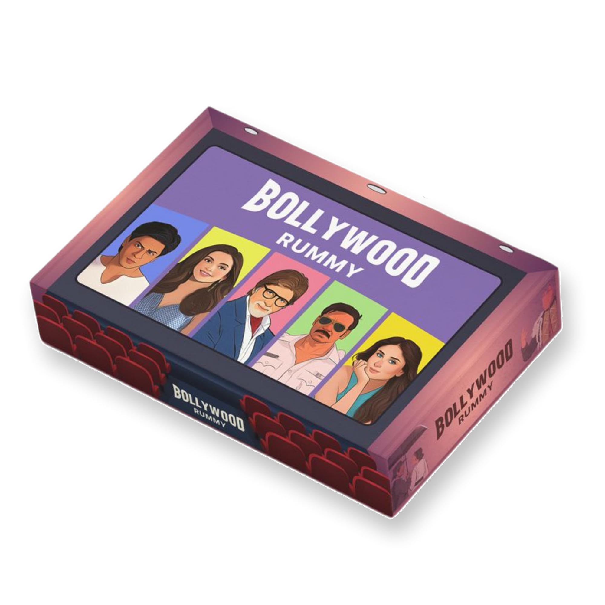 DESI BOARD GAMES Bollywood Rummy Card Game | Great Gift for Bollywood Fans | Create Movie Sets with Celebs, Plots & Locations | 2–8 Players | Fun for