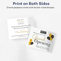 Vista 4 de Avery - Tarjetas postales brillantes para impresoras de inyección de tinta, Blanco brillante
