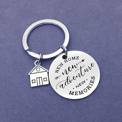 Miniatura 6 de Vadaka Llavero para el nuevo hogar, llavero de recuerdos para el primer regalo de inauguración de la casa, regalos de cierre de agente inmobiliario,