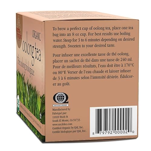 Miniatura 7 de Uncle Lee's Tea - Té Oolong orgánico, rico en antioxidantes, caja, 18 bolsitas de té