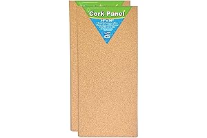 Flipside Products 1/2 Inch Thick Cork Sheets (2 Pack)