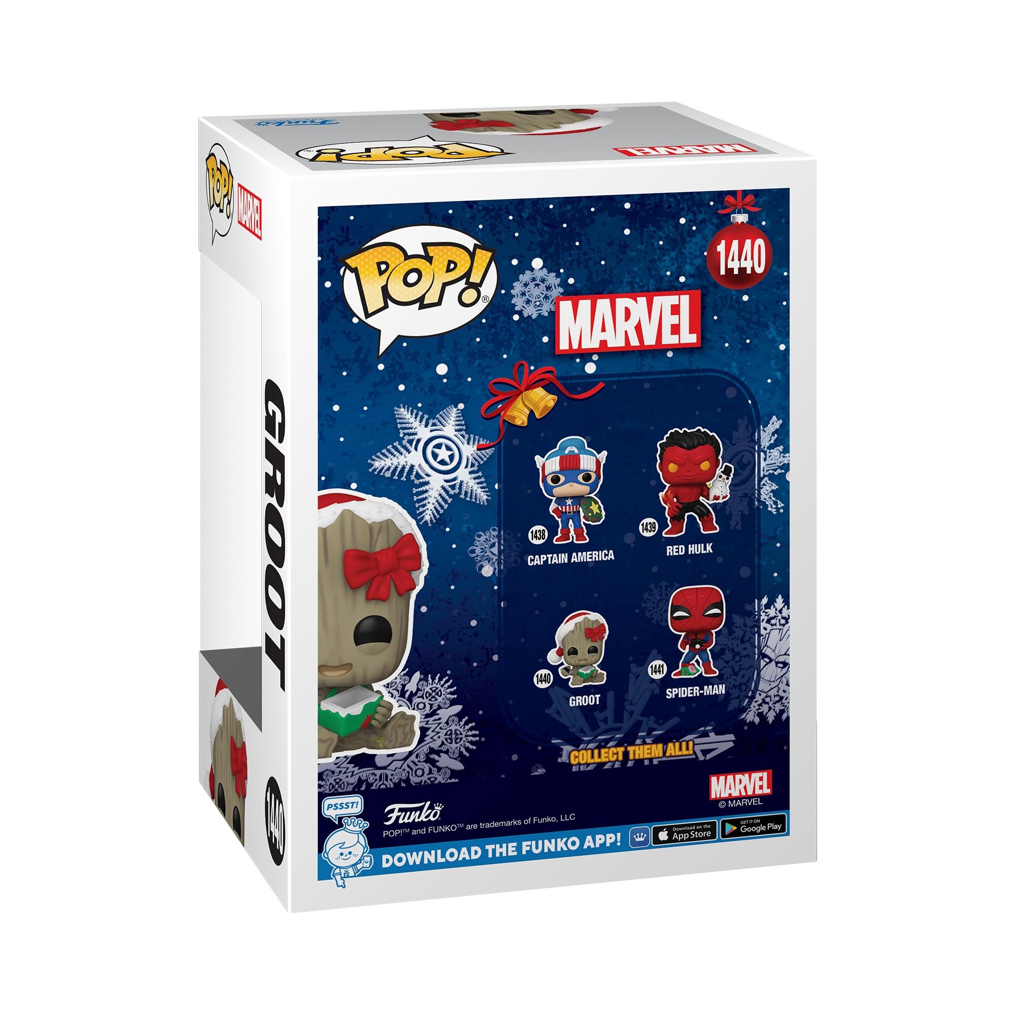 Funko Pop! Marvel: Holiday, Groot, Marvel Comics, Collectable Vinyl Figure, Gift Idea, Official Merchandise - Image 3