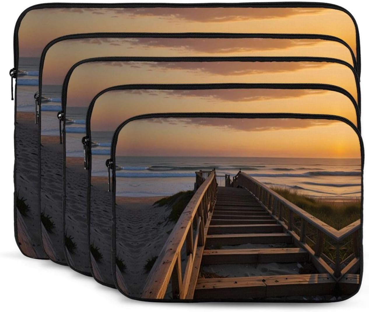 StairsSunset Printed 12 inch Laptop Case, Business/Office Commuter Laptop Case image 2