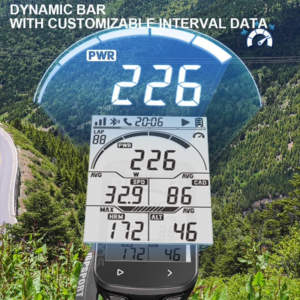 WDX- Komputer rowerowy, GPS Komputer rowerowy Wodoodporny Bezprzewodowy rower Inteligentny komputer Prędkościomierz 5 System satelitarny Duży ekran 2,6 cala Pomiar prędkości