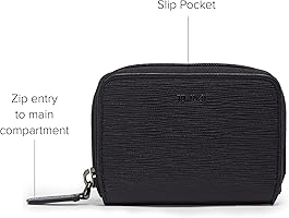 Amazon.com: TUMI - Nassau Zip-Around Card Case - Leather Card
