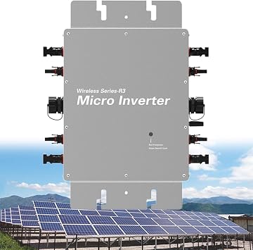 1600W MPPT Solar Grid Tie Inverter - High Efficiency DC to AC Micro Inverter, Durable Aluminum Alloy Design, Ideal for Home Appliances & Renewable Energy Solutions