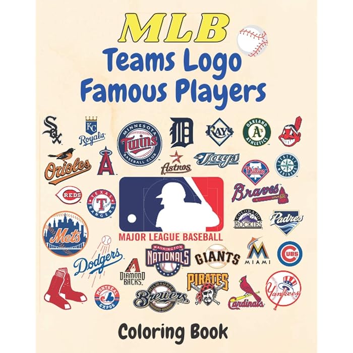 Buy MLB Teams Logo, Famous Players Coloring Book A great book containing the logos of all MLB
