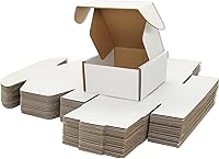 Vista 10 de Cajas de envío negras para pequeñas empresas, paquete de 20 cajas de cartón corrugado de 12 x 8 x 3 pulgadas para envío, embalaje, regalos