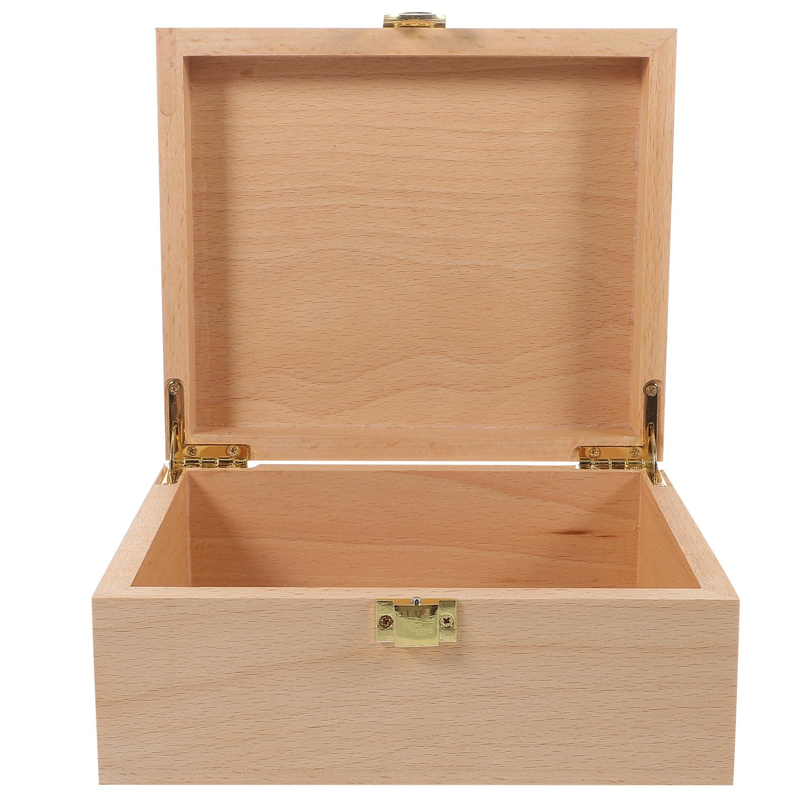 Ciieeo Praktische Holzbox für Schmuck mit Retro Schlossdesign und Glatter Verarbeitung Geeignet als Geschenkbox und Aufbewahrung für Zuhause
