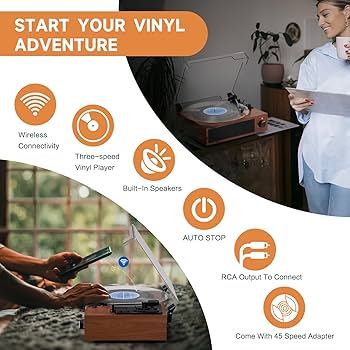 ミュージック reco Amazon.com: Vintage Record Player with Built-in Stereo