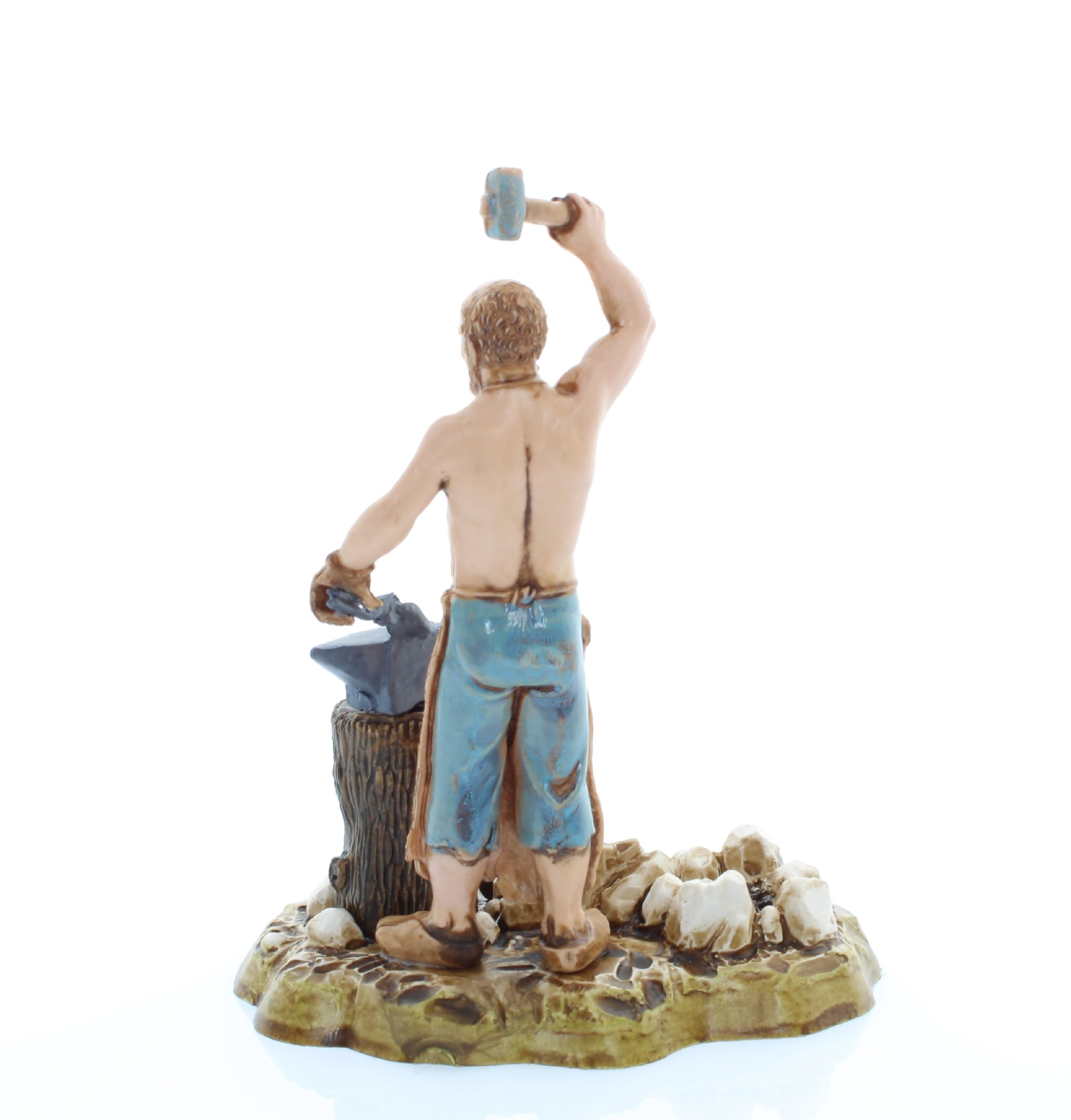 Forgeron Pour Crèche 10 Cm - Figurines Landi Moranduzzo Indestructibles, Peinture Main, Made In Italy - Échelle 1:20