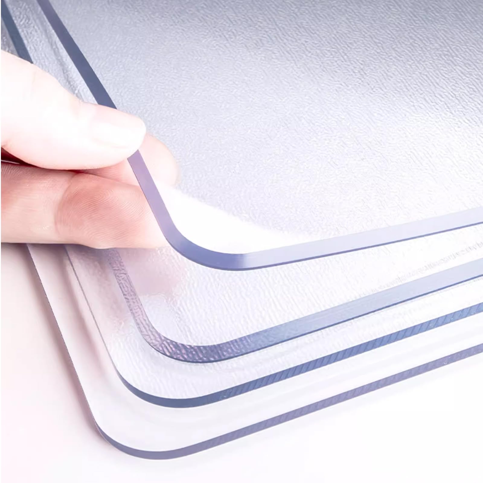 WANGTIAN Pellicola Protettiva Trasparente per scrivania in PVC Satinato, Pellicola Protettiva Trasparente per scrivania da 1,2 mm, Adatta per uffici, tolette, comodini, Computer (60x130 cm/24x51 poll