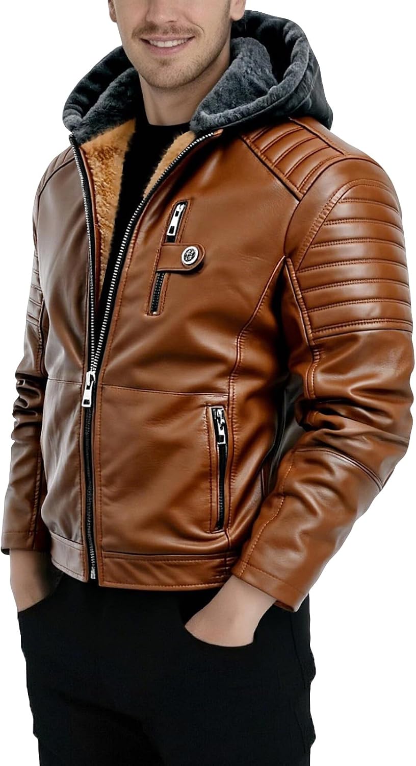 Winter Jacket Men 2025 Lightweight Thermal Coats Sweatshirt Warm Long Sleeve Mens Fashion Cloth