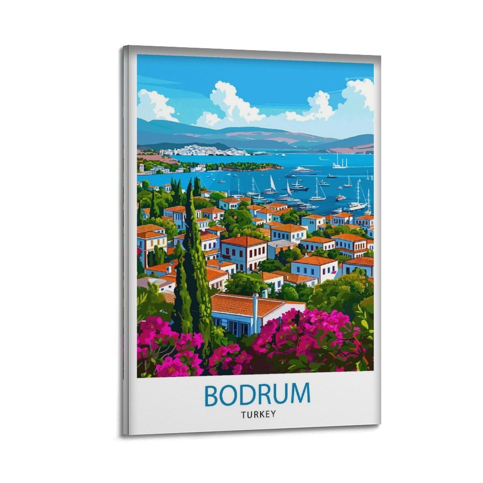 xiaoxiaoshen Bodrum Turkey Travel Ar_3 Canvas Poster Wall Art Prints Room Aesthetic Murals Bedroom And Living Decorations 20x30inch(50x75cm)