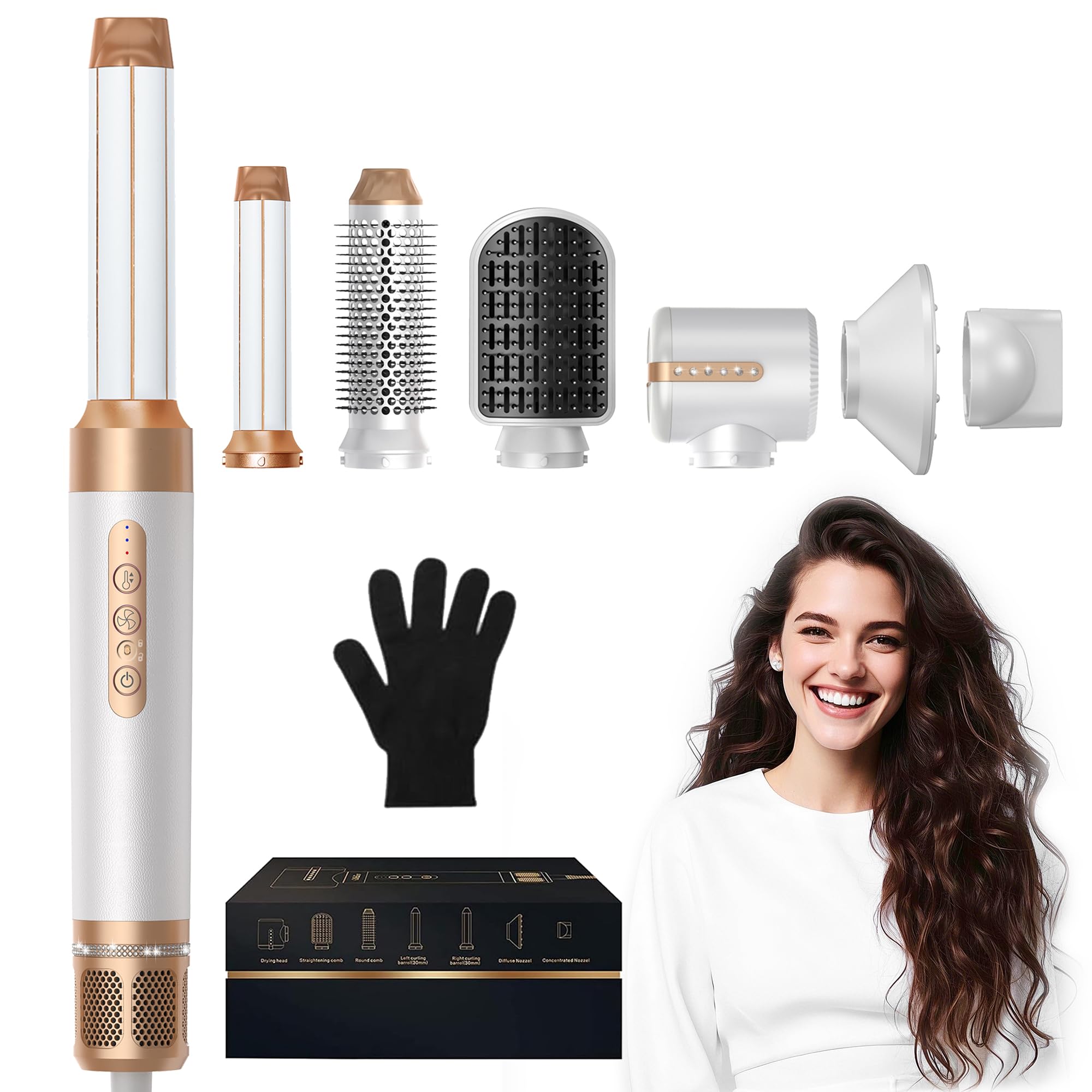 Amazon.com : Blow Dryer Brush 7inONE,110000RPM High-Speed Negative