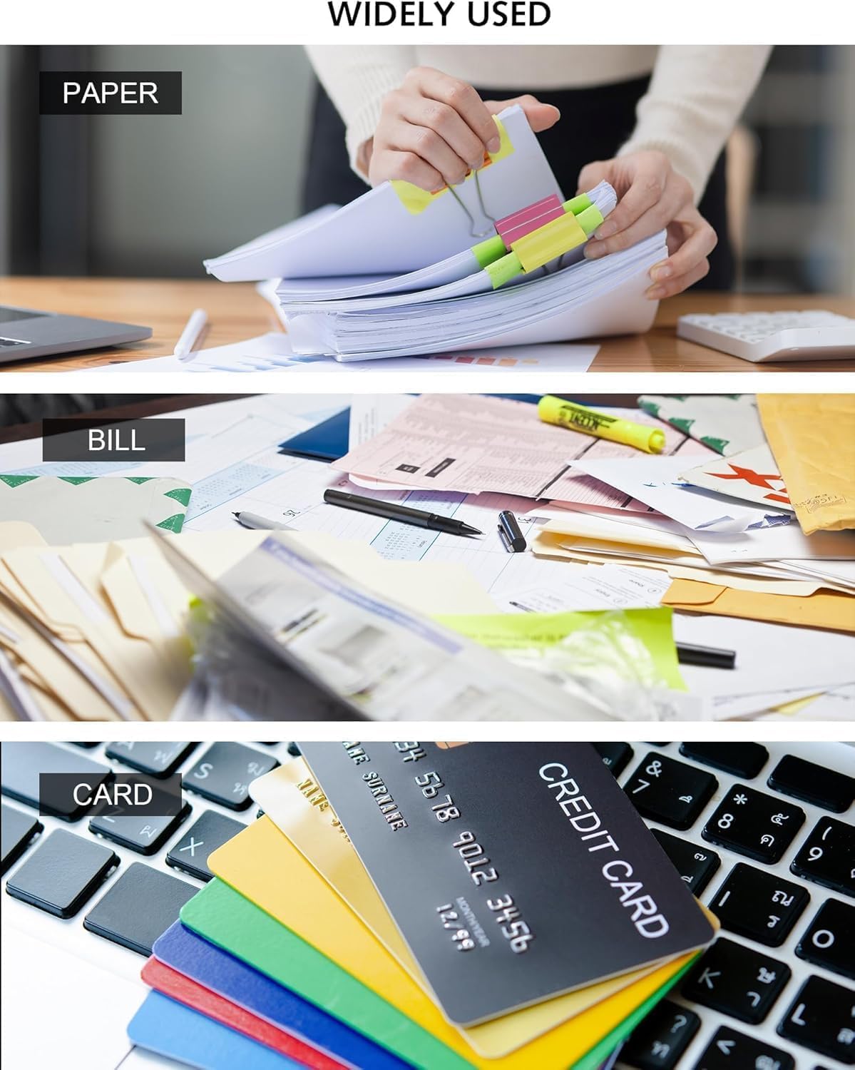 2 Pack Flash Kartenhalter Regenbogen 13 Taschen A6 Akkordon Datei Organisator für Karten, Gutscheine, Quittung, Steuerartikel, Mini-Ticket erweiternde Ordner, erweiterbarer tragbarer Ordner