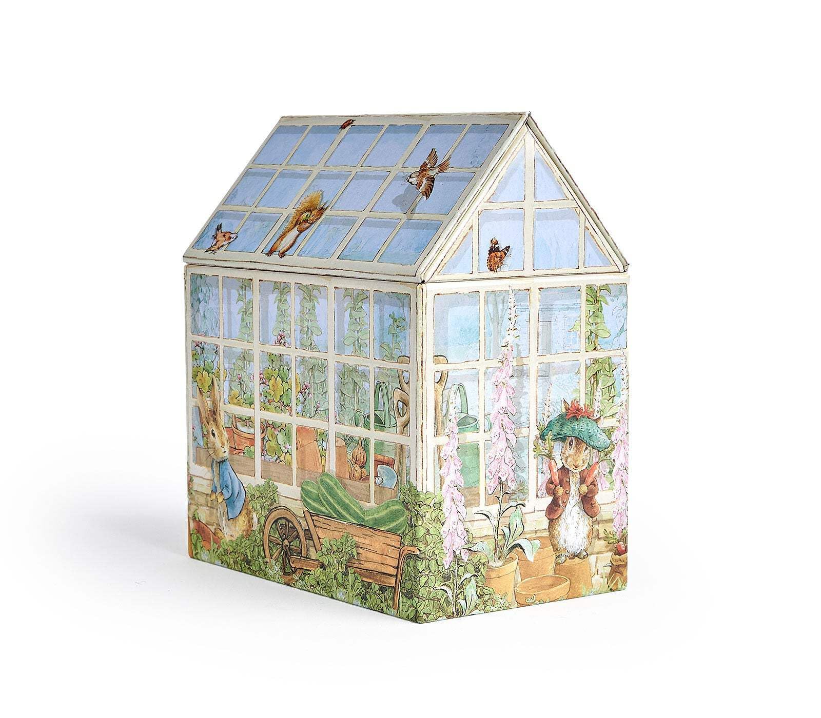 Elite Gift Boxes Cottage - Scatola di latta multicolore floreale, 12,1 x 7,6 x 13,3 cm