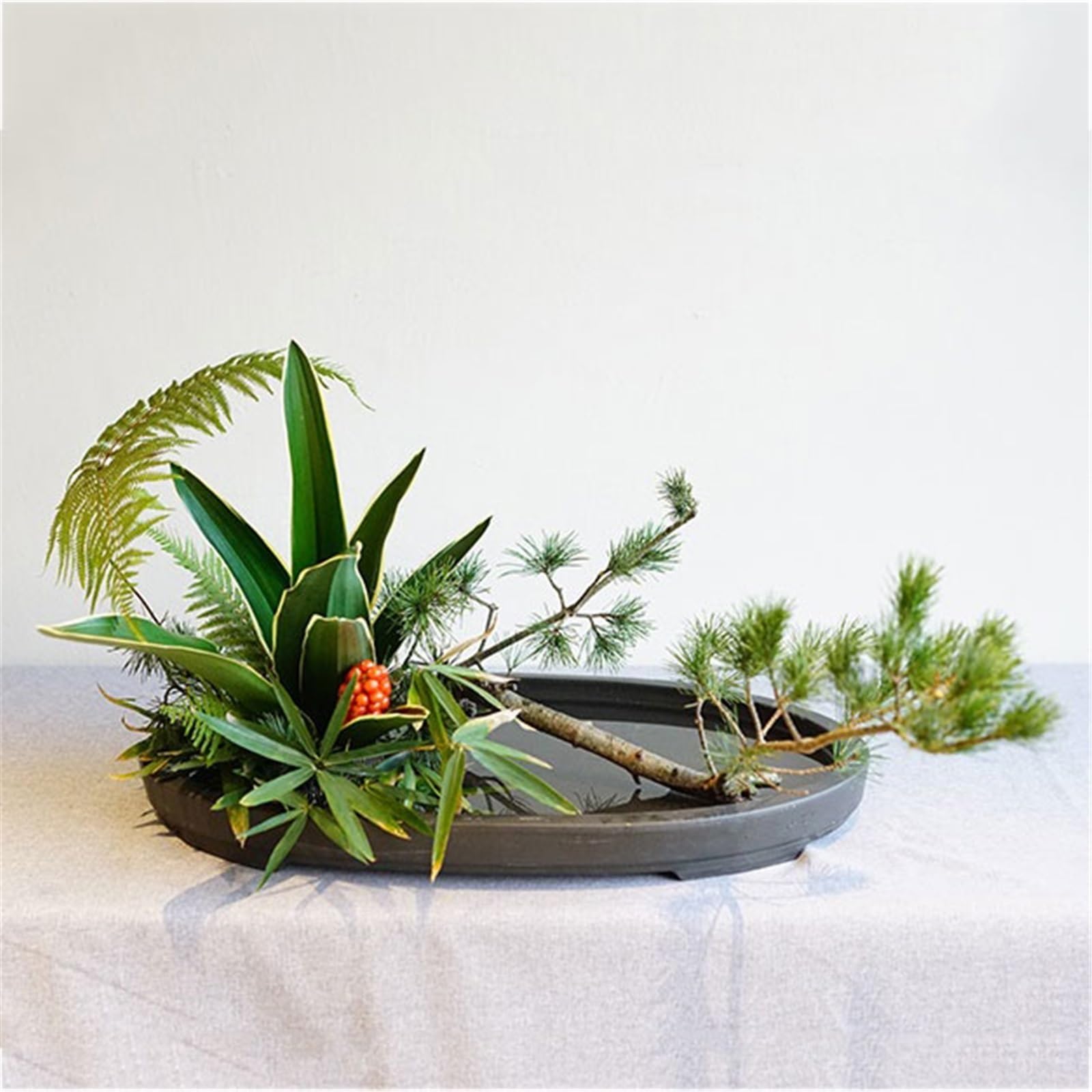 Platillo para Plantas Plato Ovalado de Arcilla púrpura for arreglos Florales, Maceta jardín