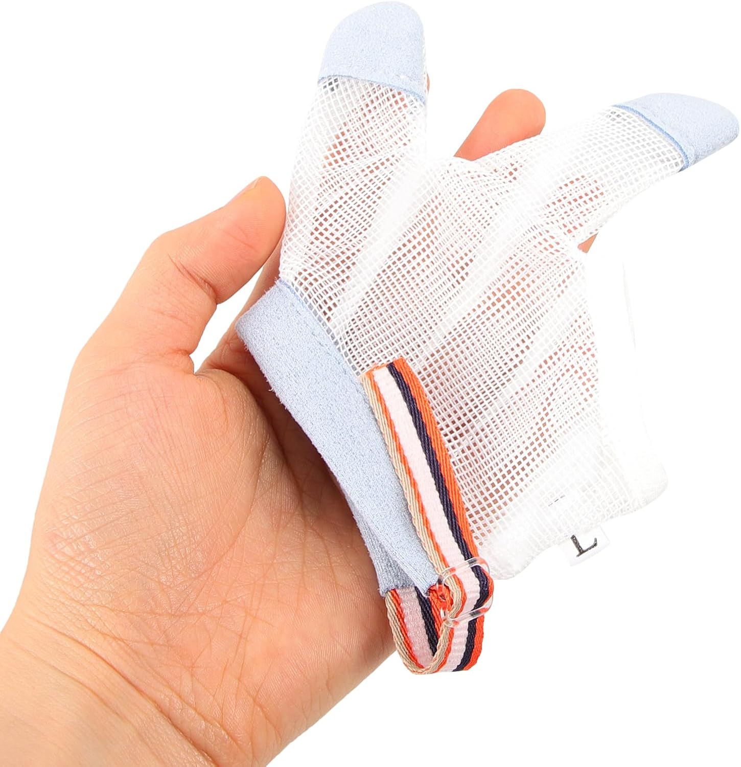 Anti-eating Hand Gloves Breathable Nylon Corrective Gloves for Soft Fabric Protective Mittens for Hand Prevention Style Color