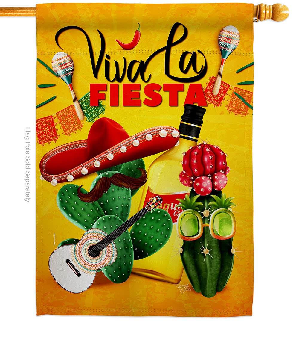 Breeze Decor Party House Flag Set Food Fruits Pineapple Strawberry Apple Wa＿並行輸入品 : Breeze Decor Fiesta Fun House Flag Celebration Party