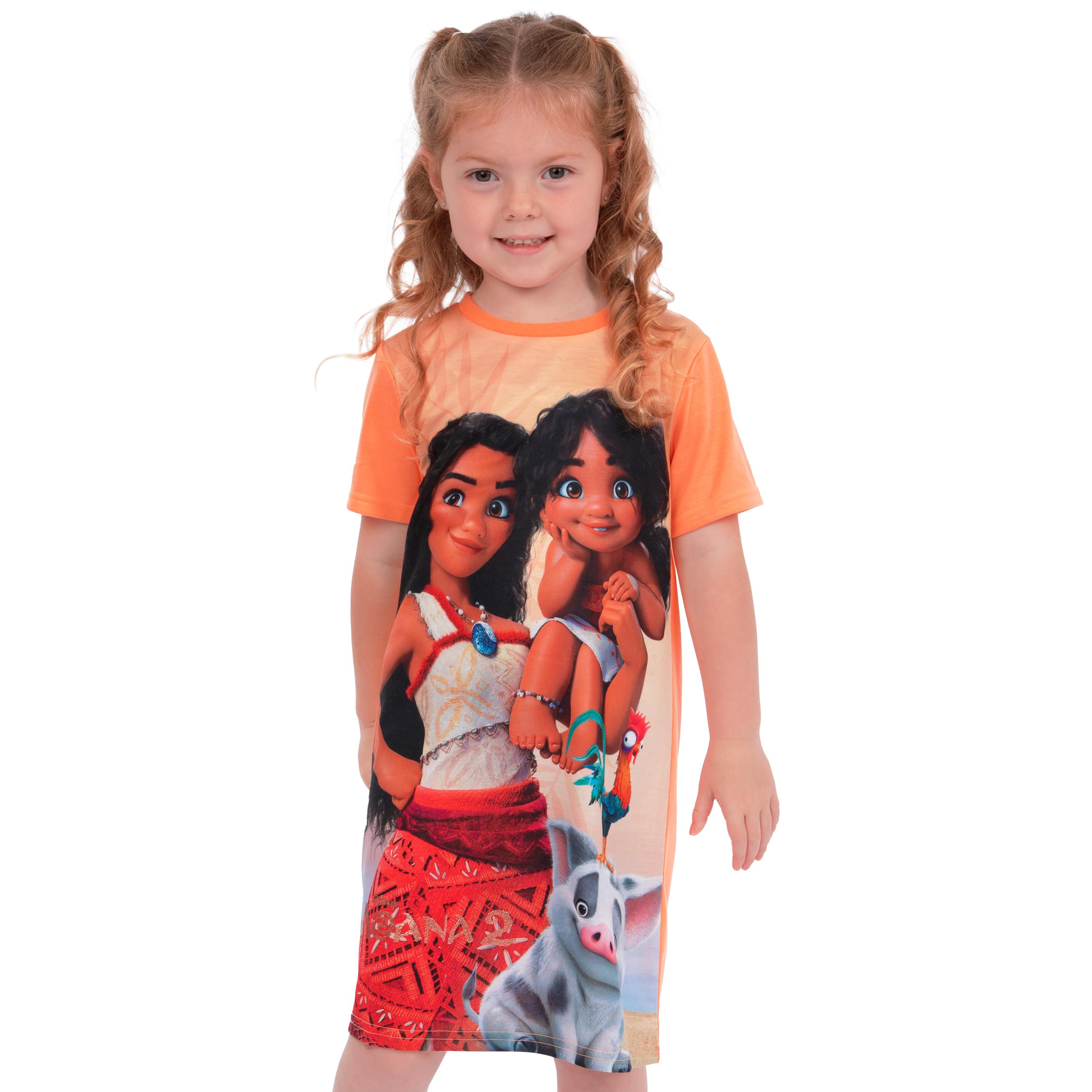 Disney Chemise De Nuit Fille | Pyjama Fille Moana 2 | Chemises De Nuit Fille Manche Courte