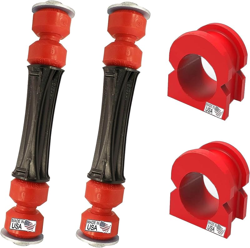 Kit de bieletas dianteiras da barra estabilizadora Suspension Dudes com buchas CODE RED EXTREME para Escalade, Silverado, Avalanche, Suburban, Tahoe, Sierra e Yukon 2007–2020 – 4 peças