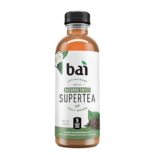 Bai Té helado, Socorro Sweet, Supertea con infusión de antioxidantes, botella de 18 onzas líquidas