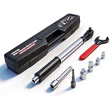 VACHAN 1/2" Offset Extension Wrench for Electric Drill, with Versatile 3/8", 1/4" Square Drive Adapters,1/2" Drive Extension Bar,38mm Single Open End Wrench,Impact Ratchet Extender forTight Spaces