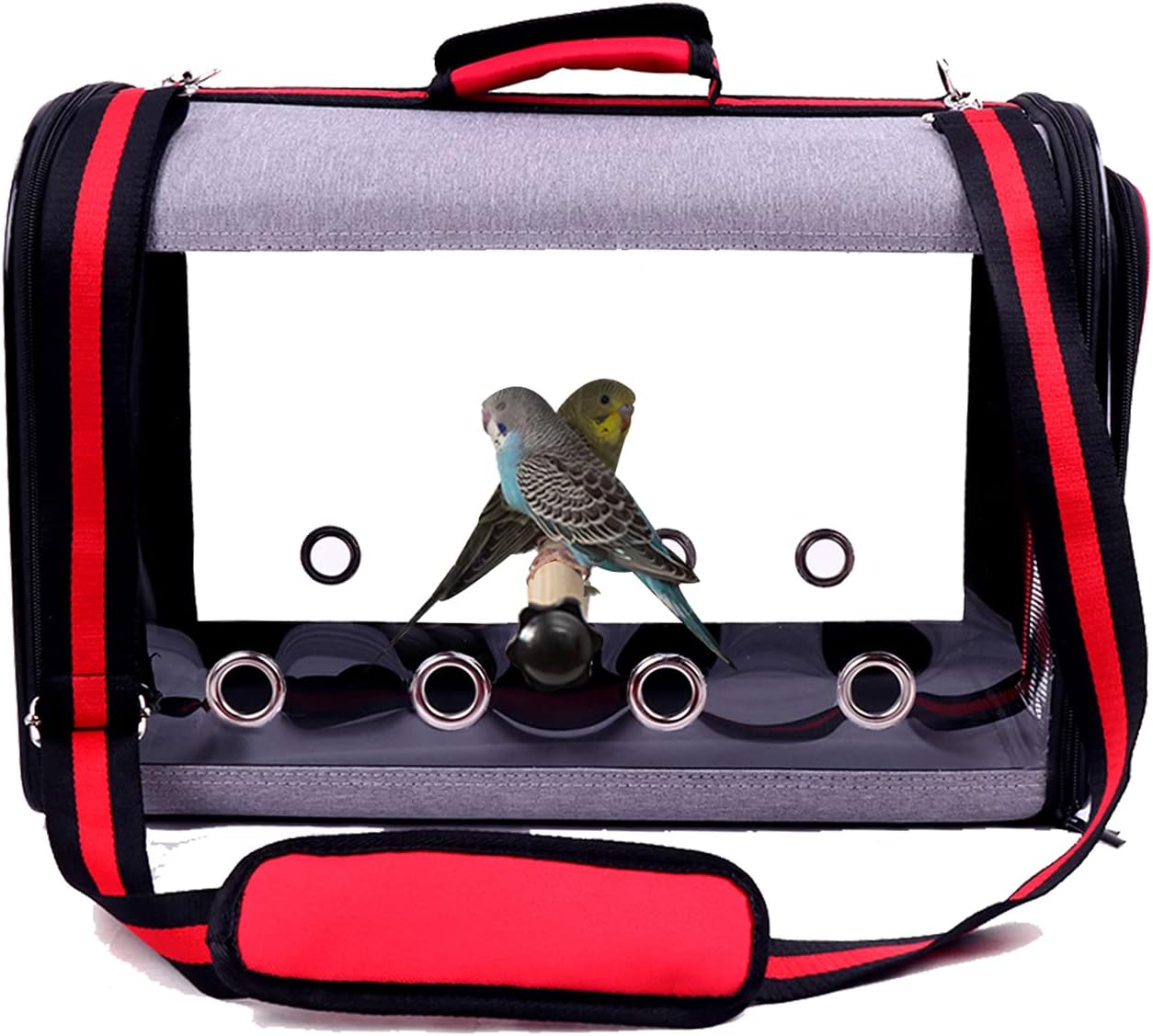 Perfitel Bird Travel Cage Bird Travel Carrier Lightweight Bird and Small Animals Carrier Multifunctional Portable and Breathable Pet Bag…