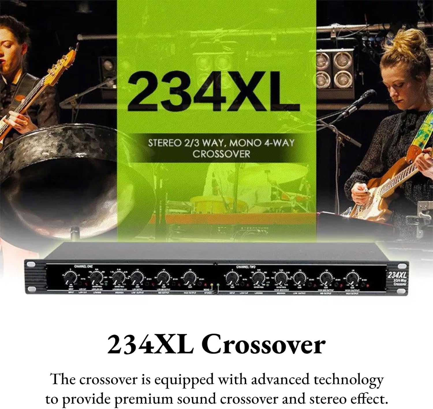 yoidesu 234xl crossover, stereo 2/3 way mono 4 way crossover, professional sound peripheral equipments high precision stereo crossover for outdoor stage performance