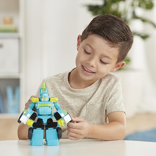 Miniatura 9 de Transformers Playskool Heroes Rescue Bots Academy Hoist - Robot de juguete de conversión de 6 pulgadas, figura de acción para niños de 3 años en
